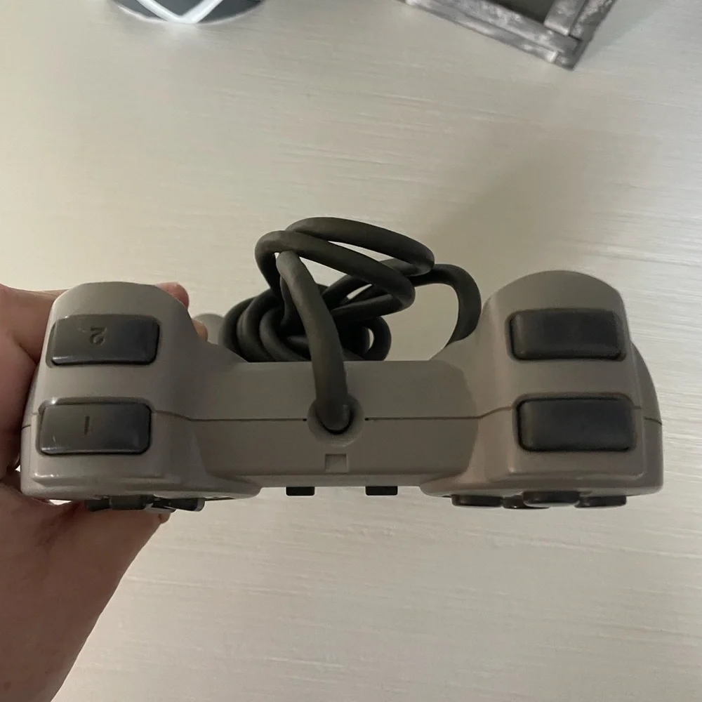 Sony PlayStation 1 Original Gray Wired Controller OEM PS1 SCPH-1080 Tested Works